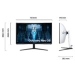 Samsung Odyssey Neo G8 Curved Gaming-Monitor - 32" 4K UHD, 240Hz, 1ms, Schwarz/Weiß – Bild 2