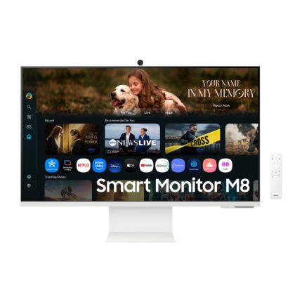 Samsung Smart Monitor M80F - 32" 4K UHD All-in-One Smart Display, USB-C 65W, Weiß
