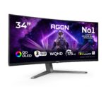 AOC Agon AG346UCD Curved QD-OLED Monitor - 34" WQHD 21:9, 175Hz, 0,03ms, Schwarz