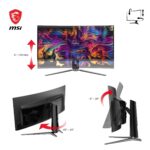 MSI MAG 341CQPA QD-OLED Curved Gaming-Monitor - 34" UWQHD, 175Hz, 0,03ms, Schwarz – Bild 5