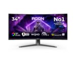 AOC Agon AG346UCD Curved QD-OLED Monitor - 34" WQHD 21:9, 175Hz, 0,03ms, Schwarz – Bild 2