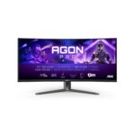 AOC Agon AG346UCDAM Curved QD-OLED Monitor - 34" WQHD 21:9, 175Hz, Schwarz/Grau – Bild 2