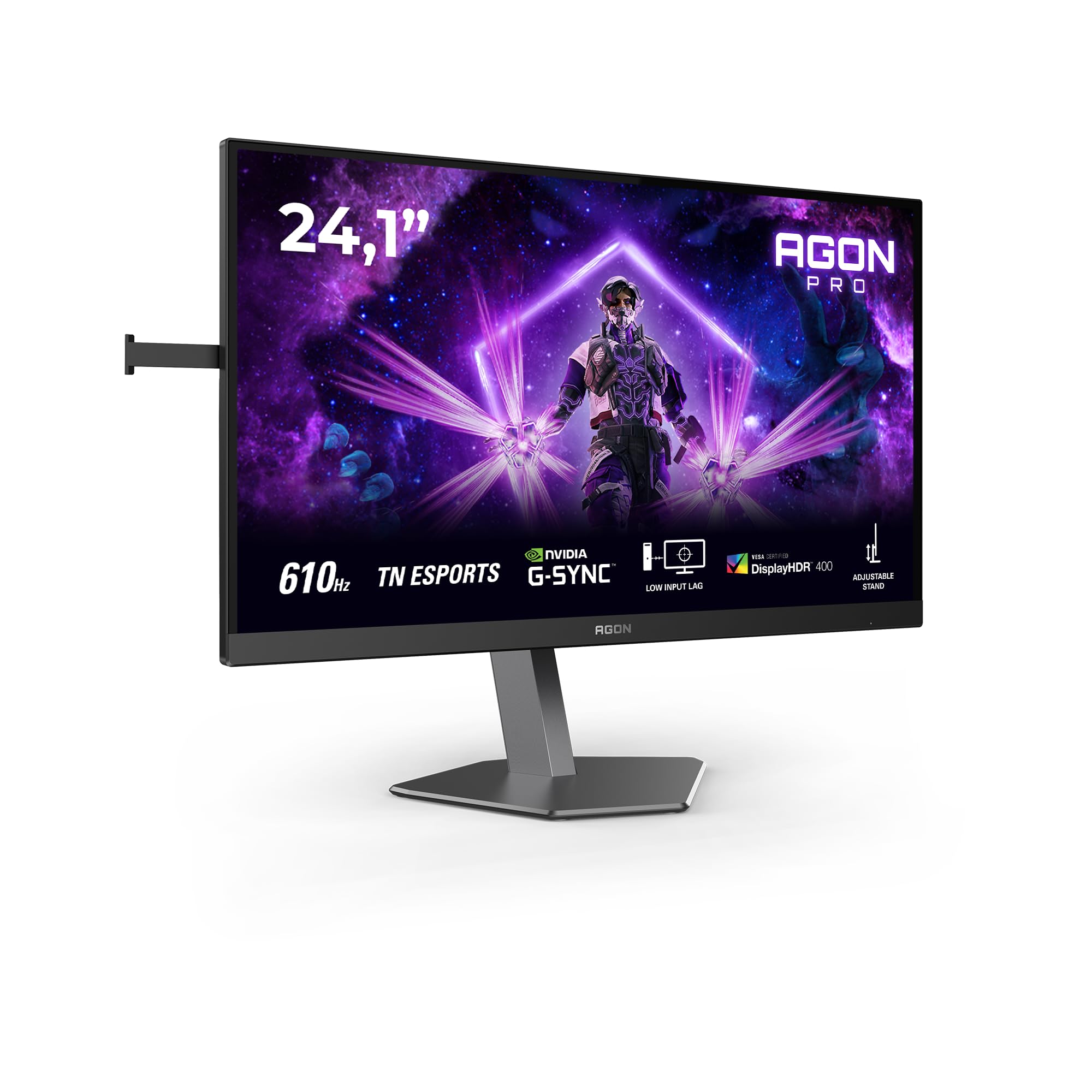 71rMFyr4_zL AOC Agon Pro AG246FK6 Esport Gaming-Monitor - 24" TN, 610Hz, 0,5ms, Schwarz/Grau – Bild 1