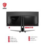 MSI MAG 341CQPA QD-OLED Curved Gaming-Monitor - 34" UWQHD, 175Hz, 0,03ms, Schwarz – Bild 6