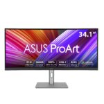 ASUS ProArt PA34VCNV Curved Professional Monitor - 34" UWQHD IPS, USB-C 96W, RJ45
