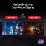 ASUS ROG Swift OLED PG32UCDP Gaming-Monitor - 32" Dual-Mode (4K/240Hz & FHD/480Hz) – Bild 2