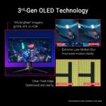 ASUS ROG Swift OLED PG32UCDP Gaming-Monitor - 32" Dual-Mode (4K/240Hz & FHD/480Hz) – Bild 3